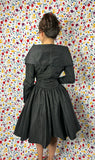 1980s Black Dress