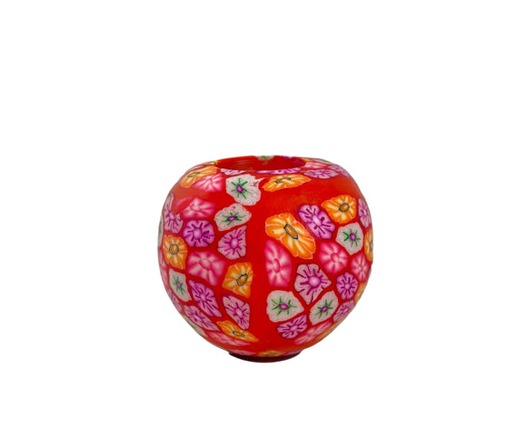 Vintage Floral Ball Candle