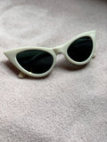 White Cat Eye Sunglasses