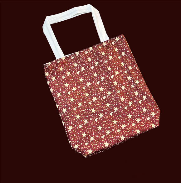 Handmade celestial tote bag