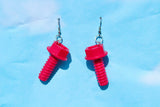 Pink Screw Earrings