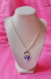 Betty Boop Purple Necklace